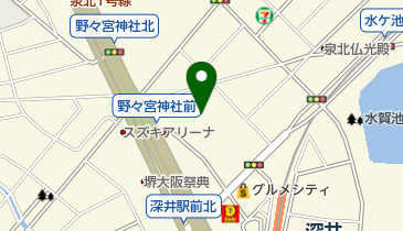 野々宮神社の地図画像