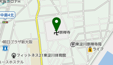 崇禅寺の地図画像