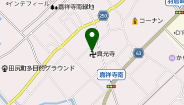 真光寺の地図画像