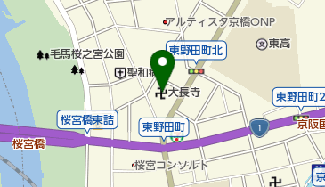 大長寺の地図画像