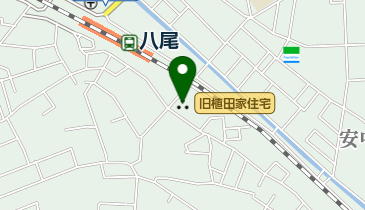 安中新田会所跡旧植田家住宅の地図画像