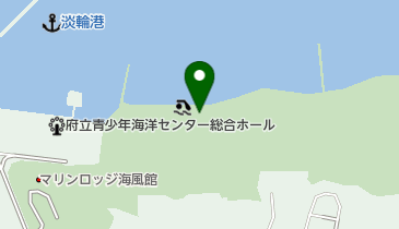 淡輪海水浴場の地図画像