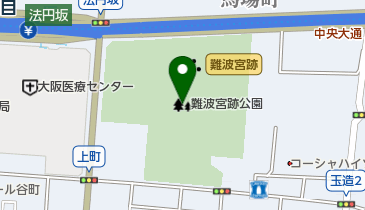 難波宮跡公園の地図画像