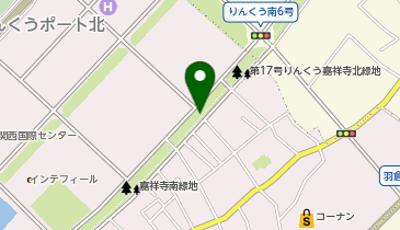 りんくう嘉祥寺中緑地の地図画像