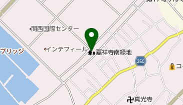 りんくう嘉祥寺南緑地の地図画像