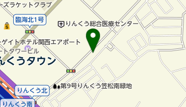 第8号りんくう笠松中緑地の地図画像