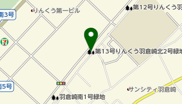 第13号りんくう羽倉崎北2号緑地の地図画像