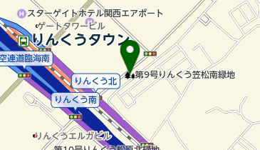 第9号りんくう笠松南緑地の地図画像