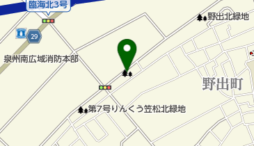 第6号りんくう野出南緑地の地図画像