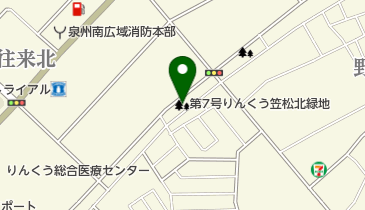 第7号りんくう笠松北緑地の地図画像
