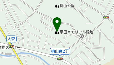 平田メモリアル緑地の地図画像