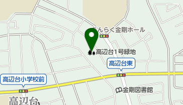 高辺台1号緑地の地図画像