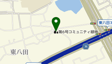 第6号コミュニティ緑地の地図画像