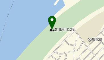淀川河川公園の地図画像