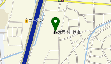 元茨木川緑地の地図画像