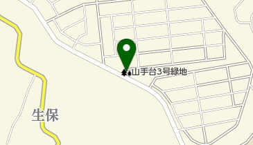 山手台3号緑地の地図画像