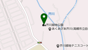 芥川緑地公園の地図画像