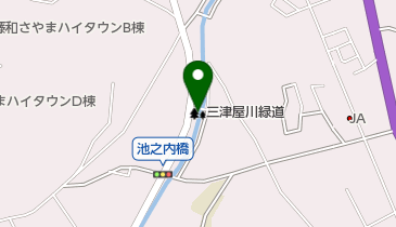 三津屋川緑道の地図画像