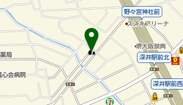 深井花のこみちの地図画像