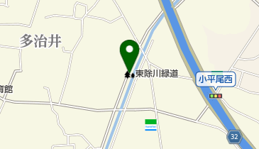 東除川緑道の地図画像