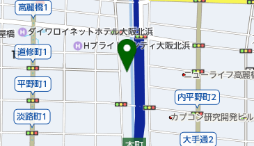 東横堀緑道の地図画像