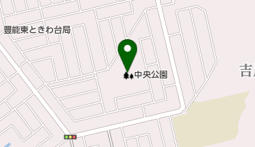 東ときわ台中央公園の地図画像