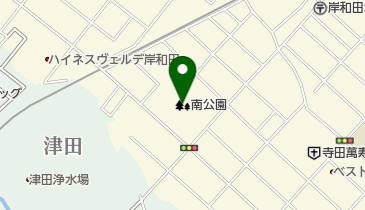 南公園の地図画像