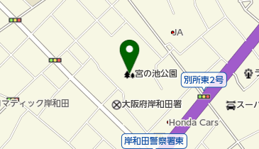 宮の池公園の地図画像