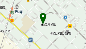 忠岡公園の地図画像