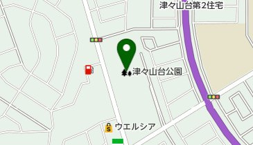 津々山台公園の地図画像