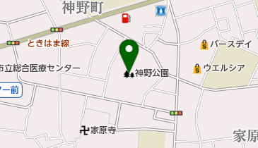 神野公園の地図画像