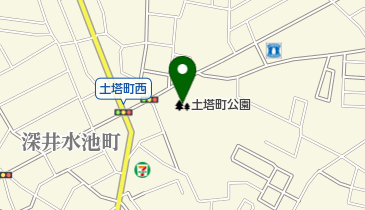 土塔町公園の地図画像