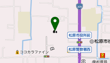 松原中央公園の地図画像