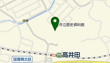 史跡高井田横穴公園の地図画像