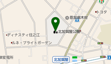北加賀屋公園の地図画像