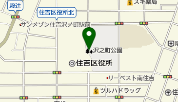 沢之町公園の地図画像