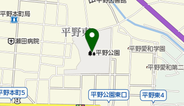 平野公園の地図画像