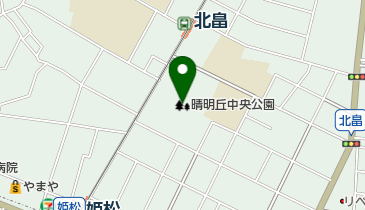 晴明丘中央公園の地図画像