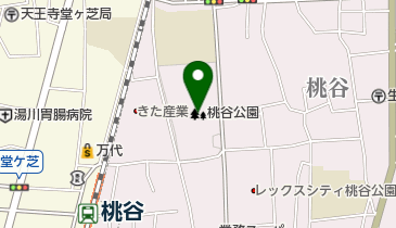 桃谷公園の地図画像