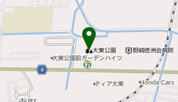 大東公園の地図画像