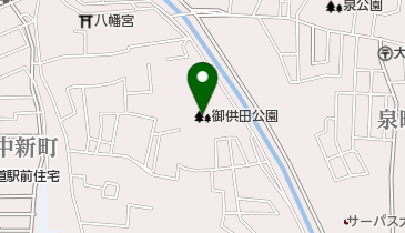 御供田公園の地図画像