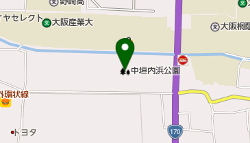 中垣内浜公園の地図画像