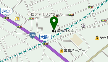 瑞光寺公園の地図画像