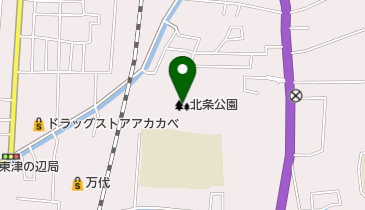 北条公園の地図画像