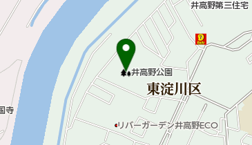 井高野公園の地図画像
