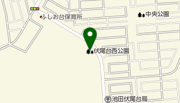 伏尾台西公園の地図画像