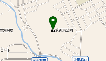 箕面東公園の地図画像