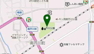 芥川公園の地図画像
