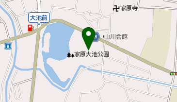 家原大池公園の地図画像