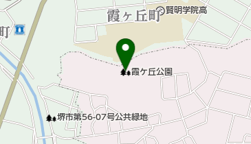 霞ケ丘公園の地図画像